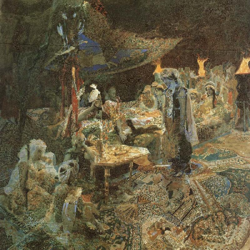 Mikhail Vrubel An Oriental Fairy-Tale Germany oil painting art